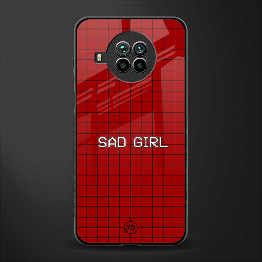sad girl glass case for mi 10i image