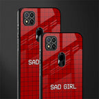 sad girl glass case for poco c31 image-2