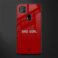 sad girl glass case for redmi 9 image