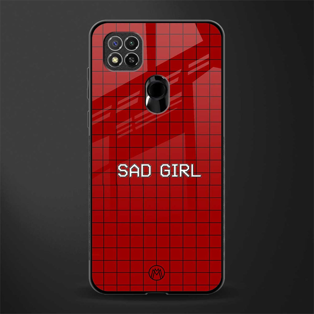 sad girl glass case for poco c31 image
