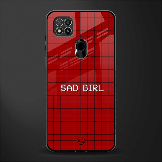 sad girl glass case for poco c31 image