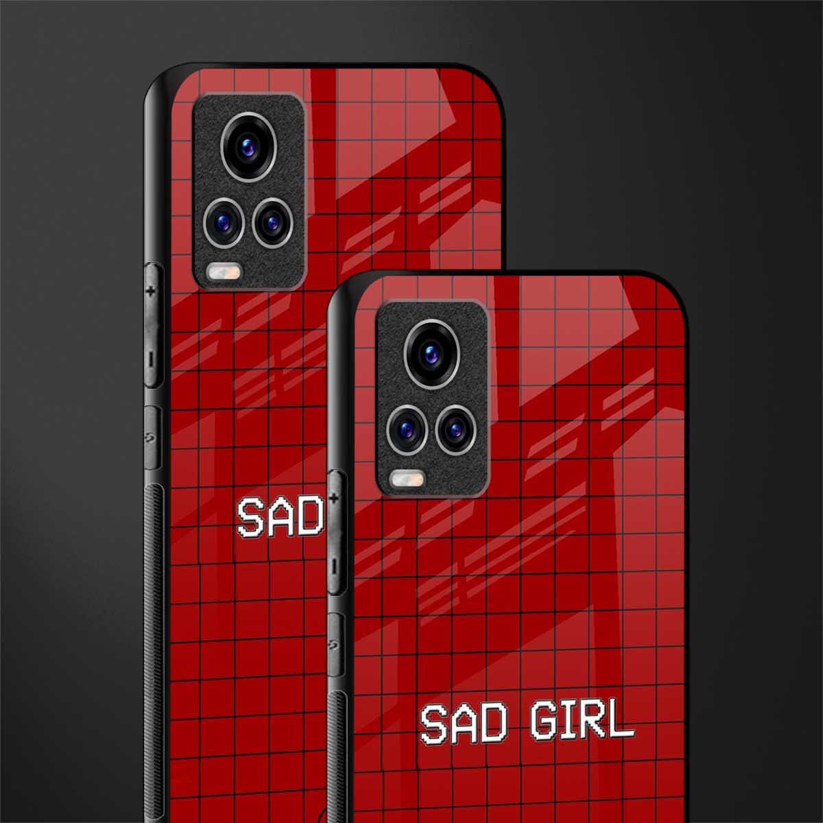 sad girl glass case for vivo v20 pro image-2