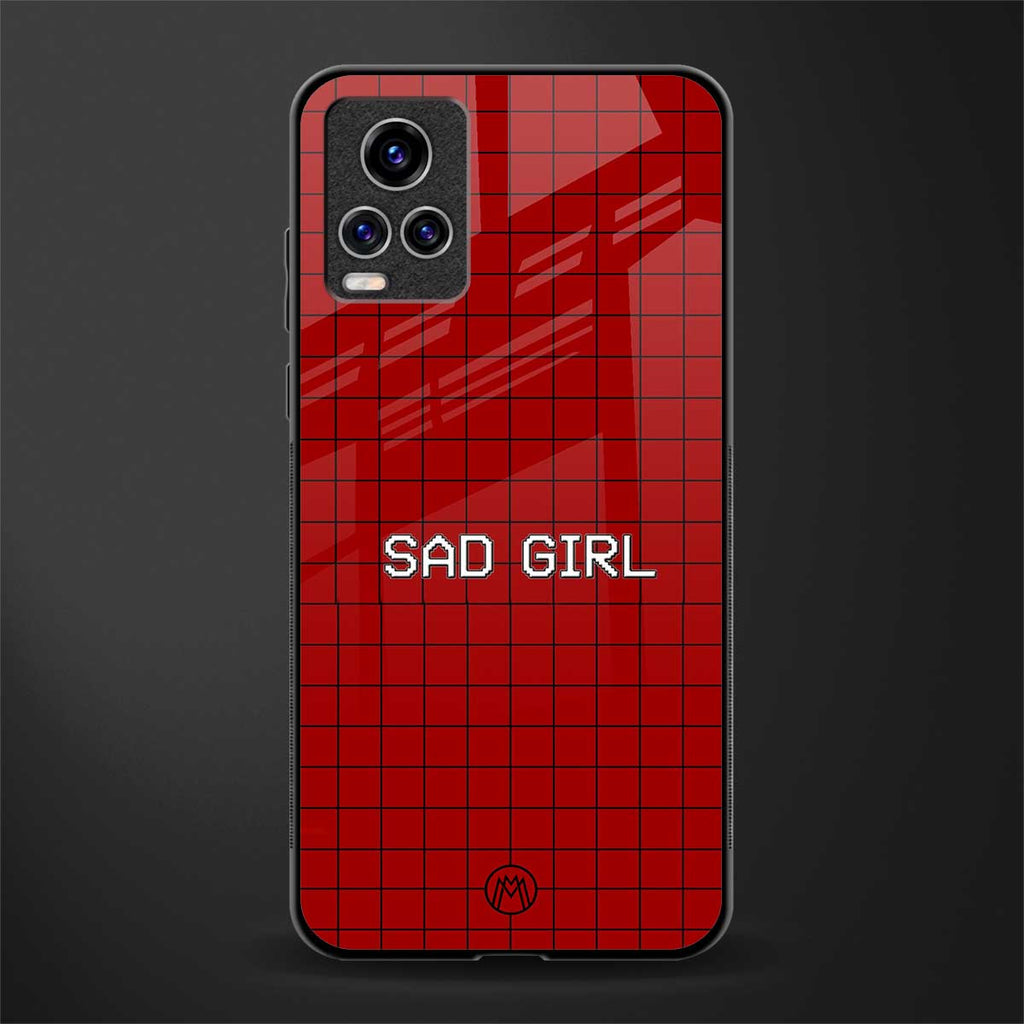 sad girl glass case for vivo v20 pro image