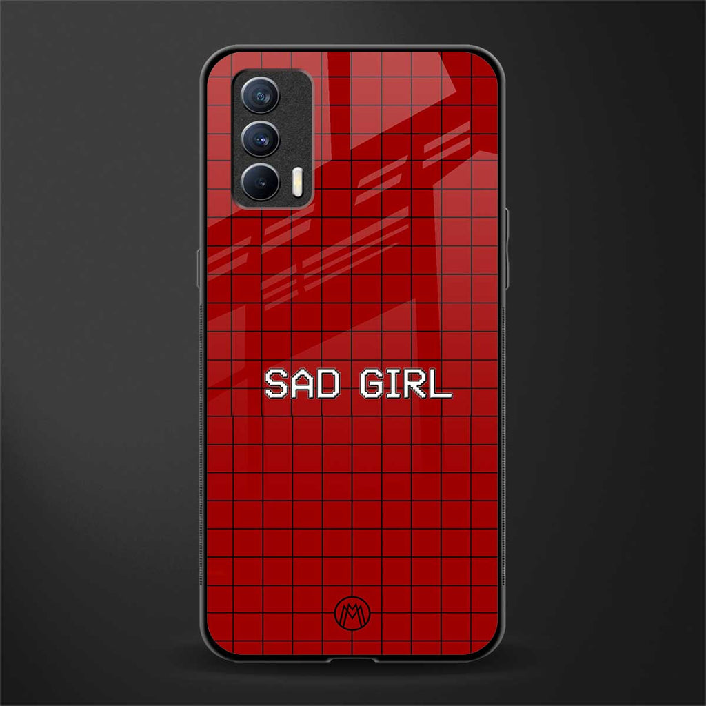 sad girl glass case for realme x7 image
