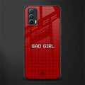 sad girl glass case for realme x7 image