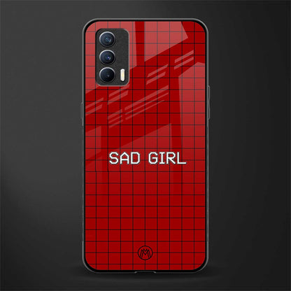 sad girl glass case for realme x7 image