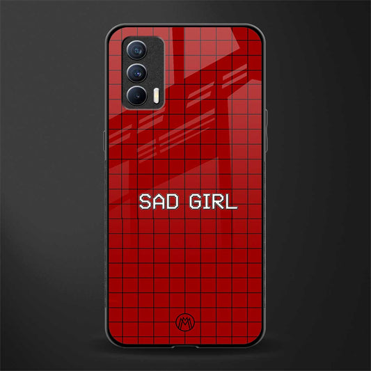 sad girl glass case for realme x7 image