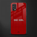 sad girl glass case for realme x7 pro image