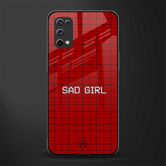 sad girl glass case for realme x7 pro image