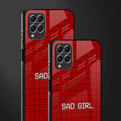 sad girl glass case for samsung galaxy f62 image-2