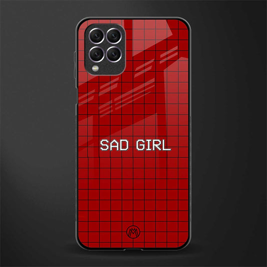 sad girl glass case for samsung galaxy f62 image