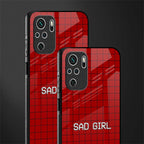 sad girl glass case for redmi note 10s image-2