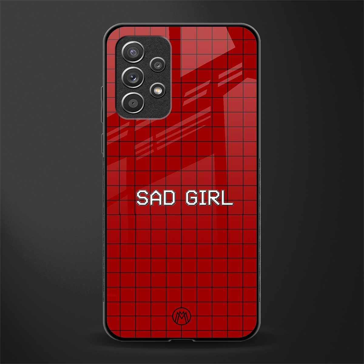 sad girl glass case for samsung galaxy a32 4g image