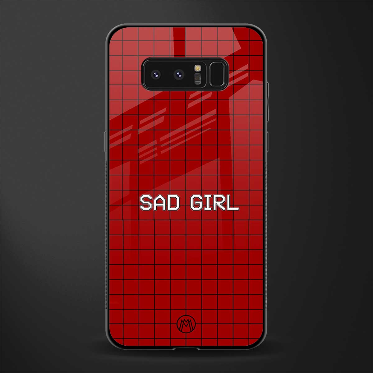 sad girl glass case for samsung galaxy note 8 image