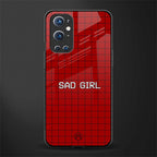sad girl glass case for oneplus 9 pro image