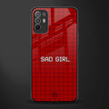 sad girl glass case for oppo f19 pro plus image