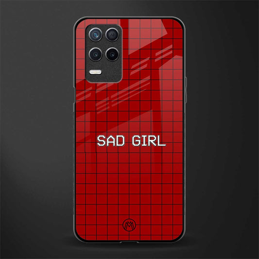 sad girl glass case for realme narzo 30 5g image