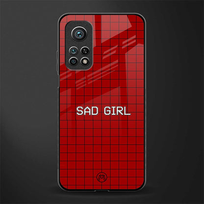 sad girl glass case for mi 10t 5g image