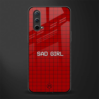 sad girl glass case for oneplus nord ce 5g image