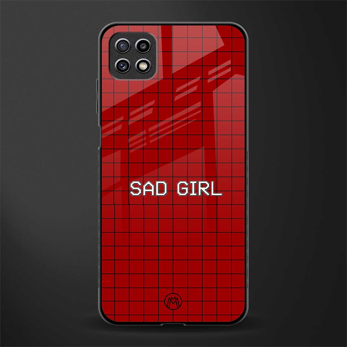 sad girl glass case for samsung galaxy a22 5g image