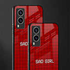 sad girl glass case for vivo v21e 5g image-2