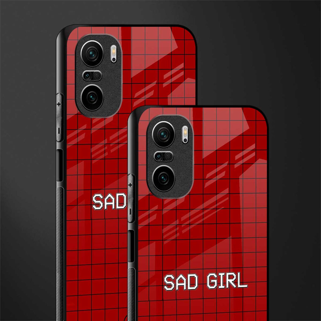 sad girl glass case for mi 11x 5g image-2