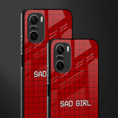 sad girl glass case for mi 11x 5g image-2