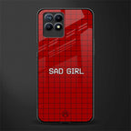 sad girl glass case for realme 8i image