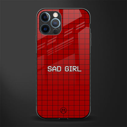sad girl glass case for iphone 12 pro max image