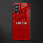 sad girl glass case for samsung galaxy m52 5g image