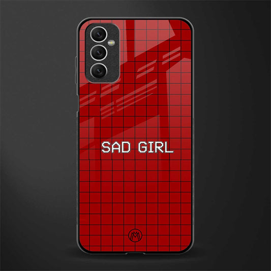 sad girl glass case for samsung galaxy m52 5g image