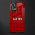 sad girl glass case for redmi 10 prime image