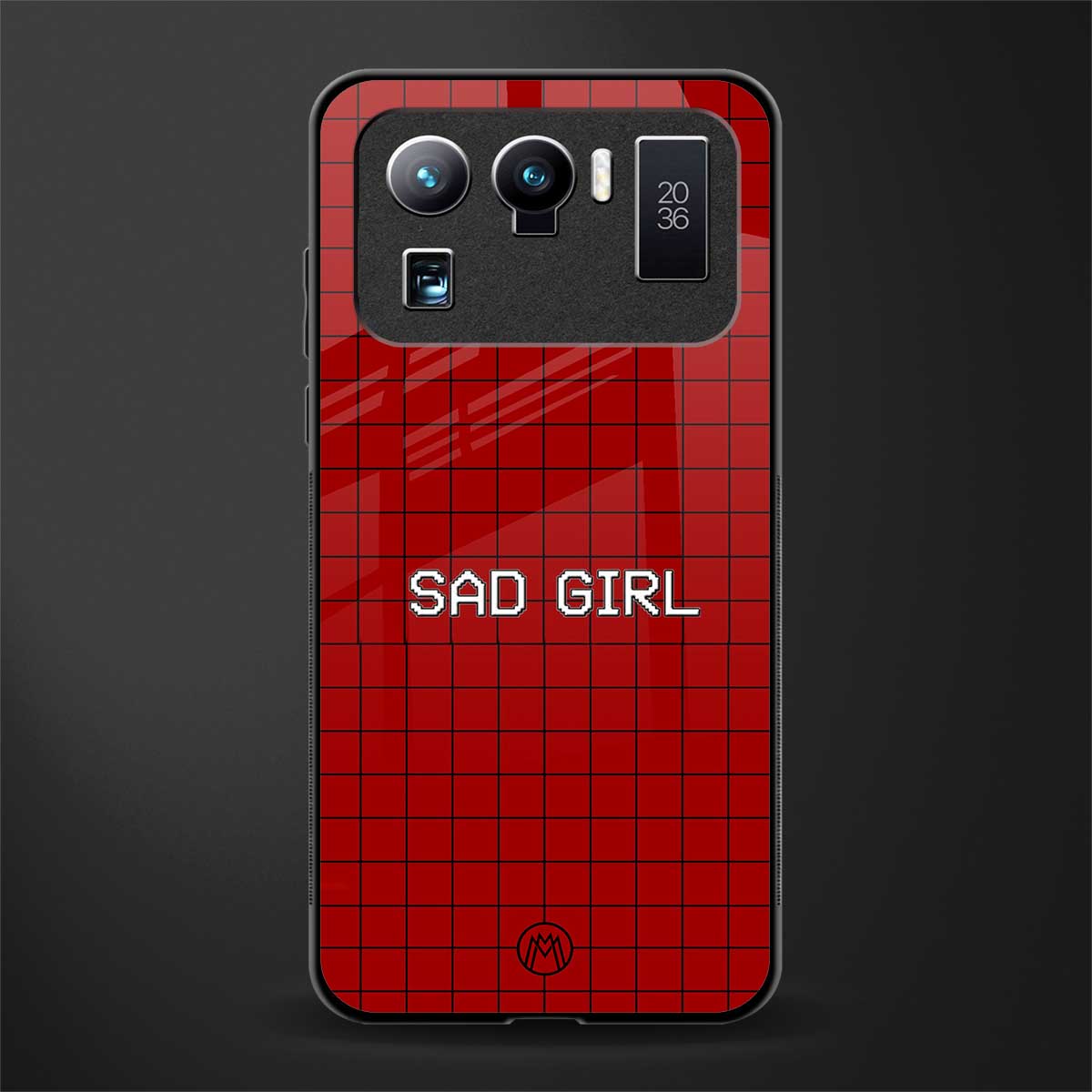 sad girl glass case for mi 11 ultra 5g image