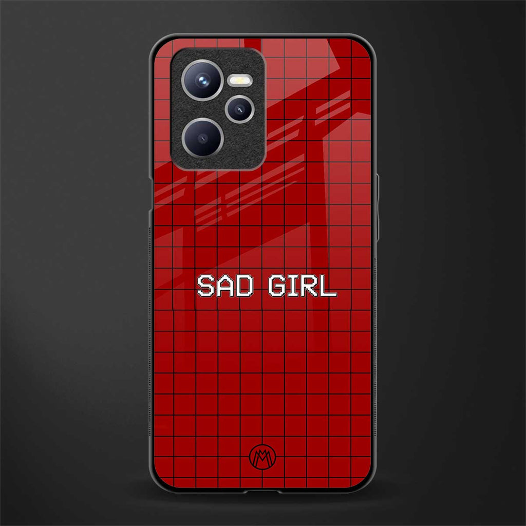 sad girl glass case for realme c35 image