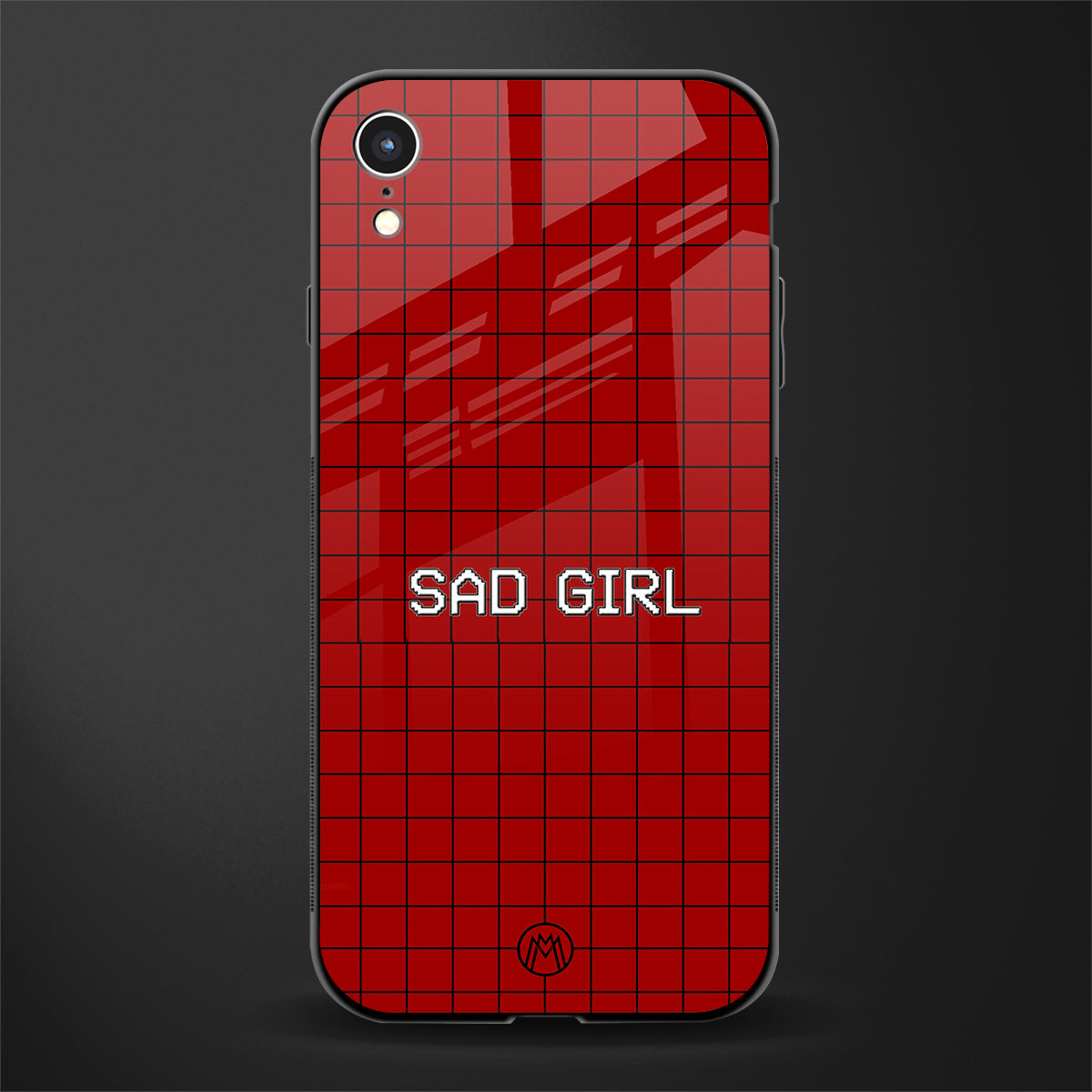 sad girl glass case for iphone xr image