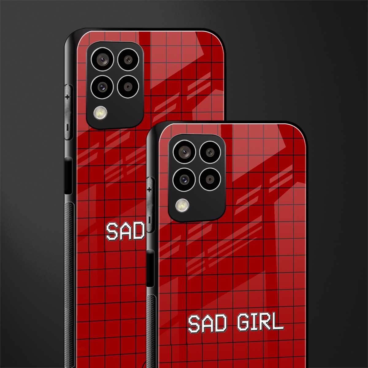 sad girl back phone cover | glass case for samsung galaxy m33 5g