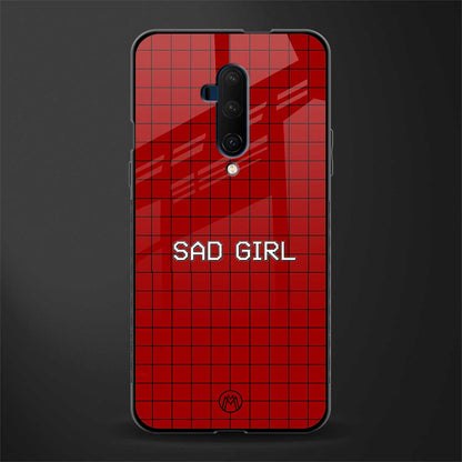 sad girl glass case for oneplus 7t pro image