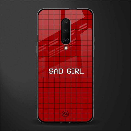 sad girl glass case for oneplus 7 pro image