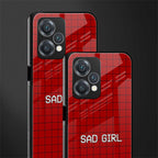 sad girl back phone cover | glass case for oneplus nord ce 2 lite 5g
