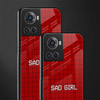 sad girl back phone cover | glass case for oneplus 10r 5g