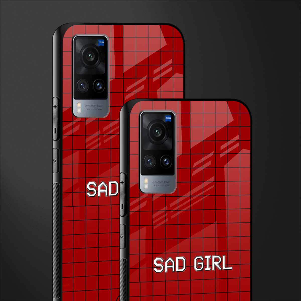 sad girl glass case for vivo x60 image-2