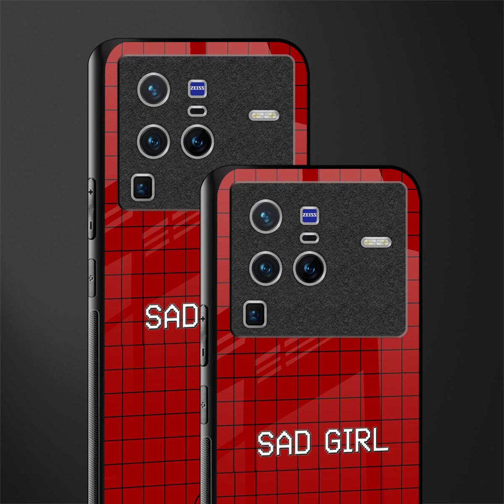 sad girl glass case for vivo x80 pro 5g image-2