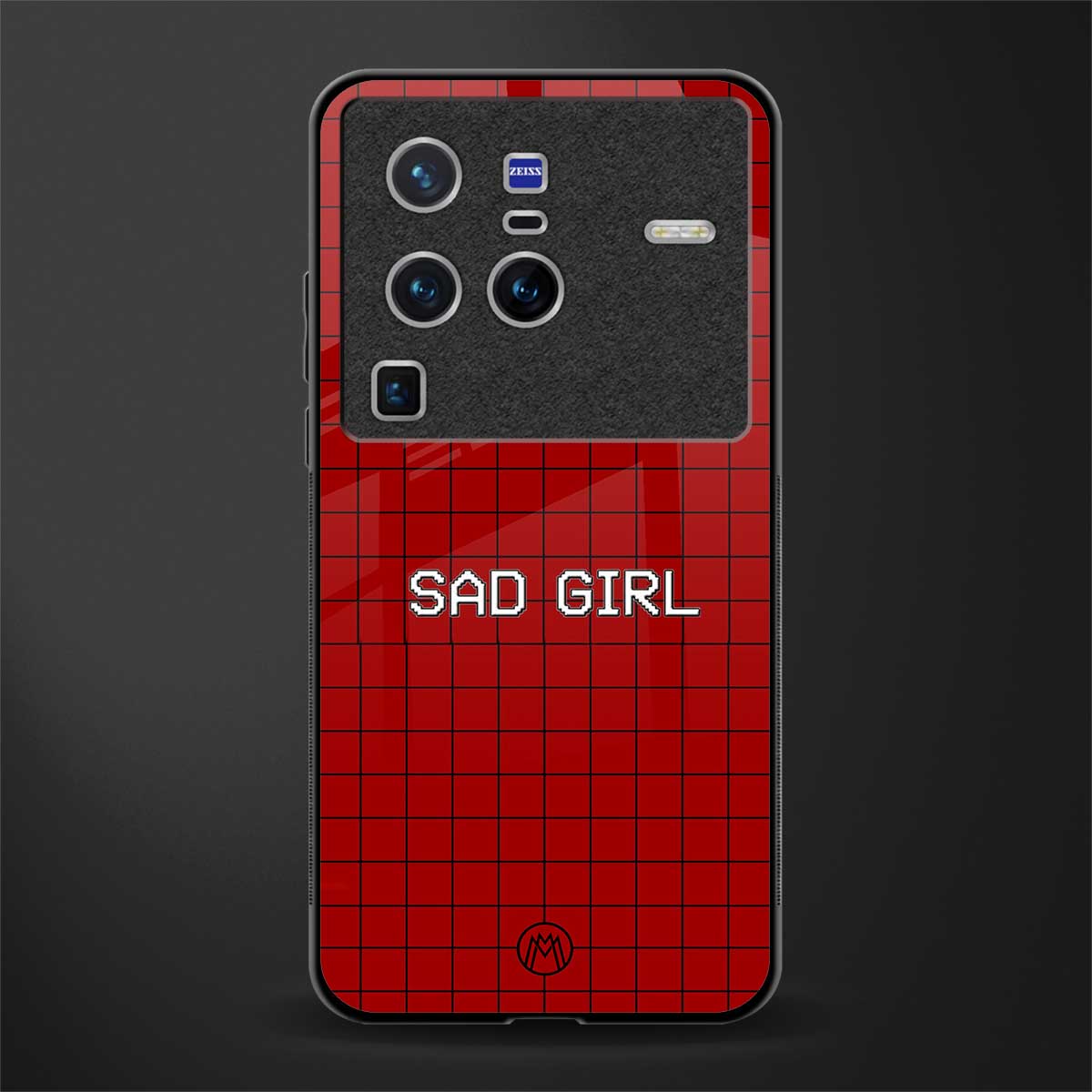 sad girl glass case for vivo x80 pro 5g image