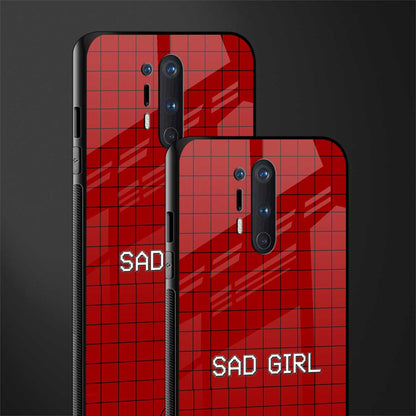 sad girl glass case for oneplus 8 pro image-2