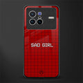sad girl glass case for vivo x80 image