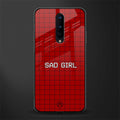 sad girl glass case for oneplus 8 image