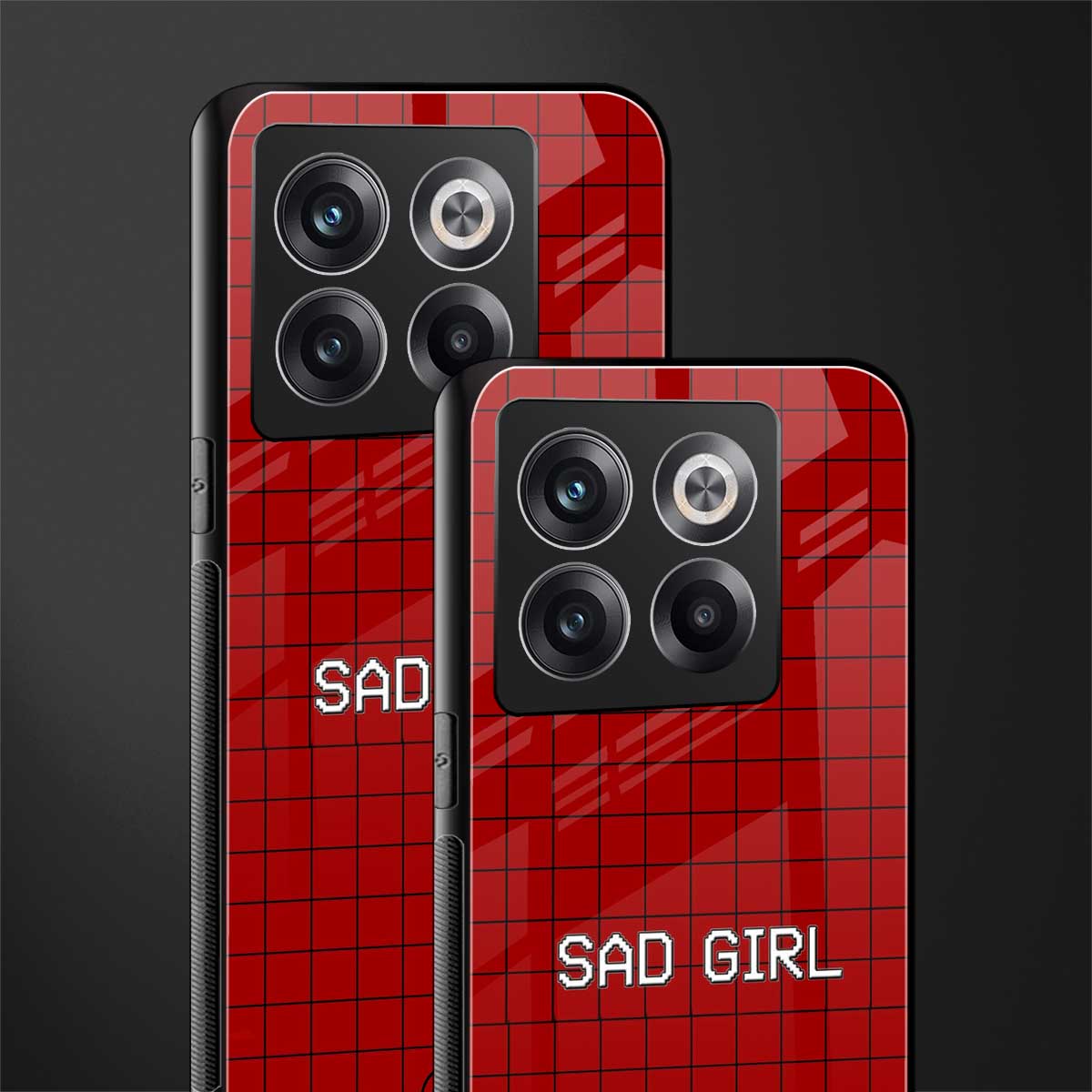 sad girl back phone cover | glass case for oneplus 10t