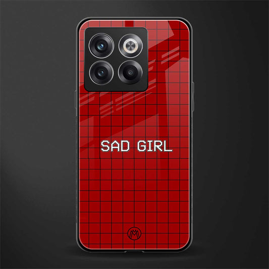 sad girl back phone cover | glass case for oneplus 10t