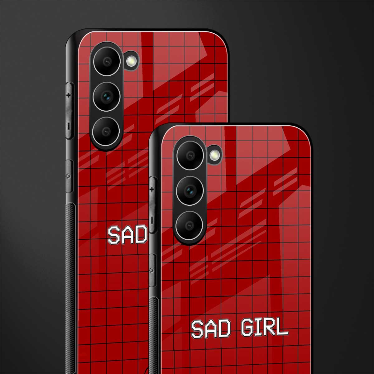 sad girl glass case for phone case | glass case for samsung galaxy s23