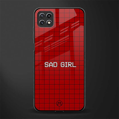 sad girl back phone cover | glass case for samsung galaxy f42